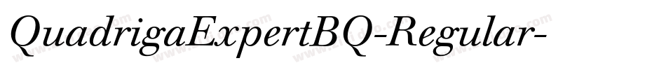 QuadrigaExpertBQ-Regular字体转换