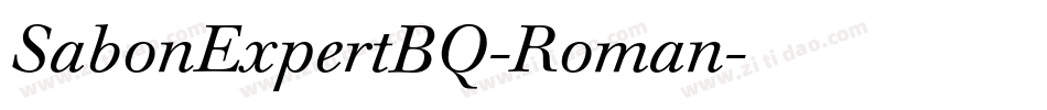 SabonExpertBQ-Roman字体转换
