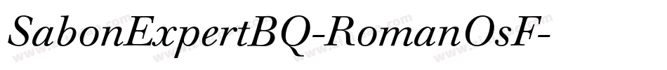 SabonExpertBQ-RomanOsF字体转换