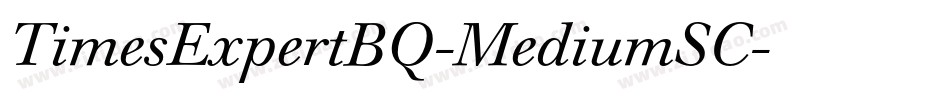 TimesExpertBQ-MediumSC字体转换