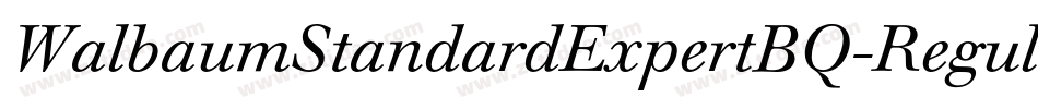 WalbaumStandardExpertBQ-Regular字体转换