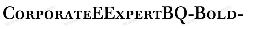 CorporateEExpertBQ-Bold字体转换