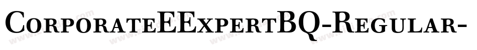 CorporateEExpertBQ-Regular字体转换