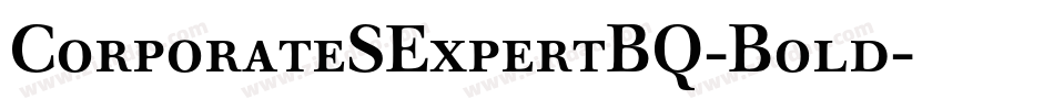 CorporateSExpertBQ-Bold字体转换