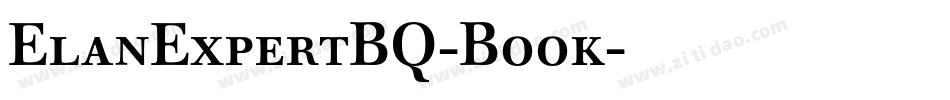 ElanExpertBQ-Book字体转换