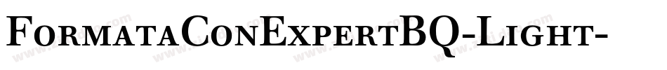 FormataConExpertBQ-Light字体转换