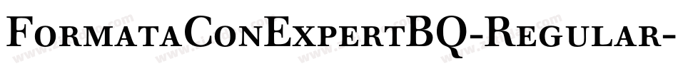 FormataConExpertBQ-Regular字体转换
