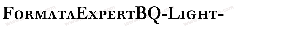 FormataExpertBQ-Light字体转换