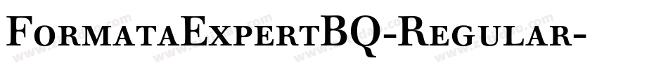 FormataExpertBQ-Regular字体转换