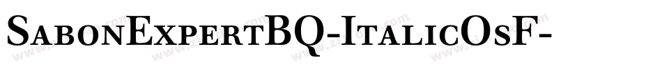 SabonExpertBQ-ItalicOsF字体转换