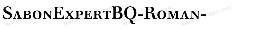 SabonExpertBQ-Roman字体转换