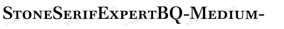 StoneSerifExpertBQ-Medium字体转换