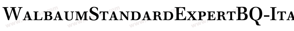 WalbaumStandardExpertBQ-ItalicOsF字体转换