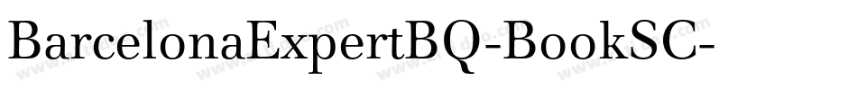 BarcelonaExpertBQ-BookSC字体转换