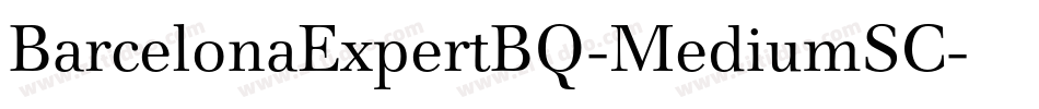 BarcelonaExpertBQ-MediumSC字体转换