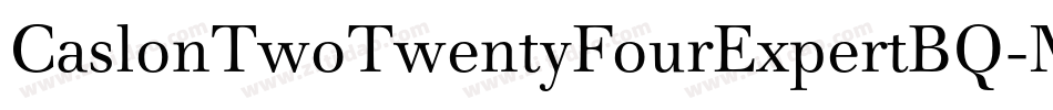 CaslonTwoTwentyFourExpertBQ-Medium字体转换