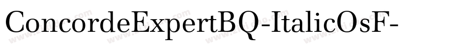 ConcordeExpertBQ-ItalicOsF字体转换
