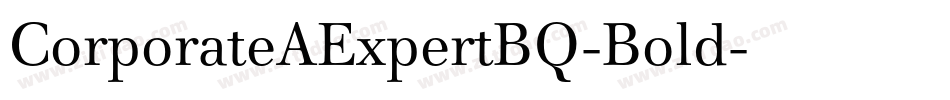 CorporateAExpertBQ-Bold字体转换