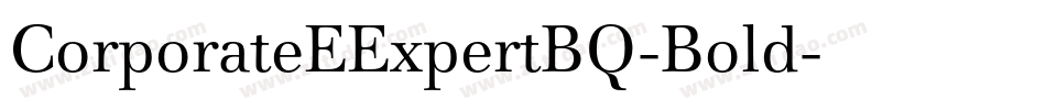 CorporateEExpertBQ-Bold字体转换