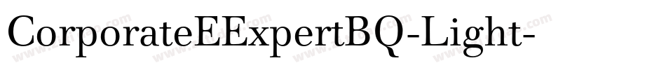CorporateEExpertBQ-Light字体转换