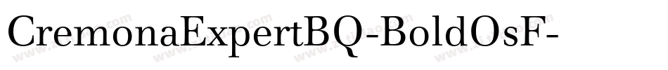 CremonaExpertBQ-BoldOsF字体转换