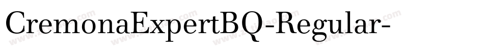 CremonaExpertBQ-Regular字体转换