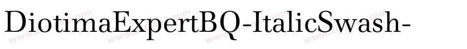 DiotimaExpertBQ-ItalicSwash字体转换