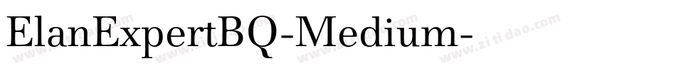 ElanExpertBQ-Medium字体转换