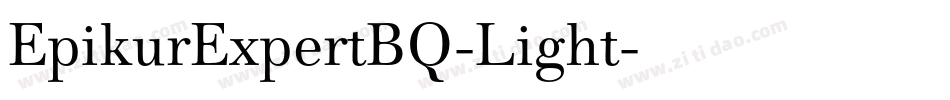 EpikurExpertBQ-Light字体转换