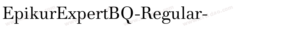EpikurExpertBQ-Regular字体转换