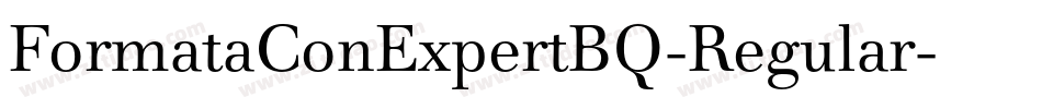 FormataConExpertBQ-Regular字体转换