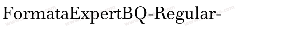 FormataExpertBQ-Regular字体转换