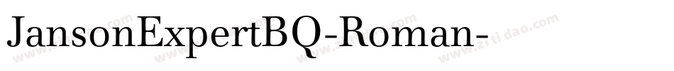 JansonExpertBQ-Roman字体转换