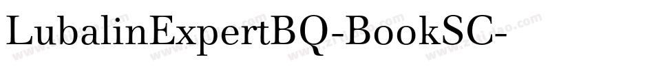 LubalinExpertBQ-BookSC字体转换