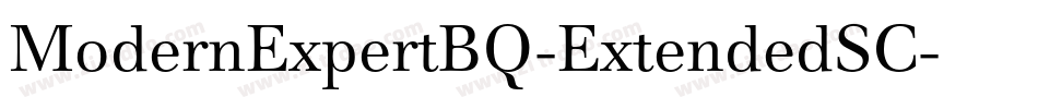 ModernExpertBQ-ExtendedSC字体转换