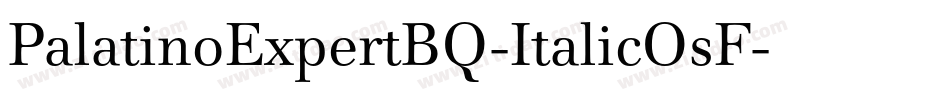 PalatinoExpertBQ-ItalicOsF字体转换