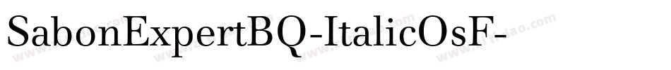 SabonExpertBQ-ItalicOsF字体转换