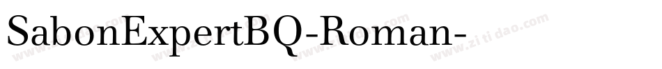 SabonExpertBQ-Roman字体转换
