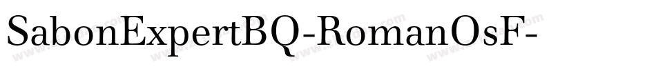SabonExpertBQ-RomanOsF字体转换