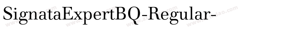 SignataExpertBQ-Regular字体转换