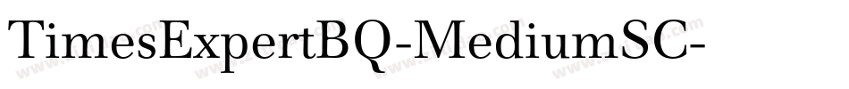 TimesExpertBQ-MediumSC字体转换