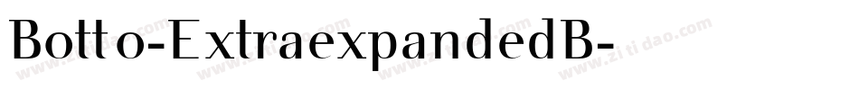 Botto-ExtraexpandedB字体转换