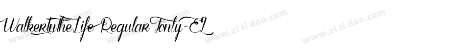 WalkerInTheLifeRegularFonty-E25e字体转换