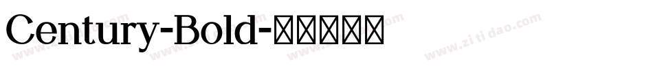 Century-Bold字体转换