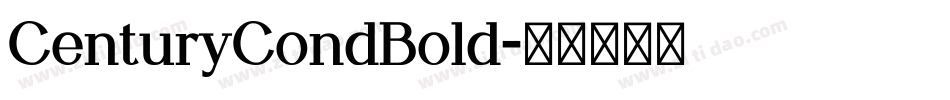 CenturyCondBold字体转换