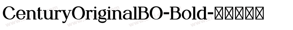 CenturyOriginalBQ-Bold字体转换