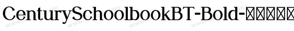 CenturySchoolbookBT-Bold字体转换