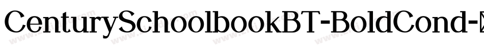 CenturySchoolbookBT-BoldCond字体转换