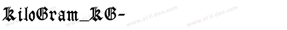 KiloGram_KG字体转换