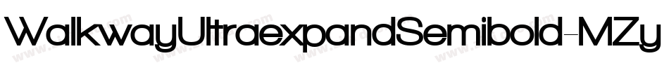 WalkwayUltraexpandSemibold-MZyx字体转换